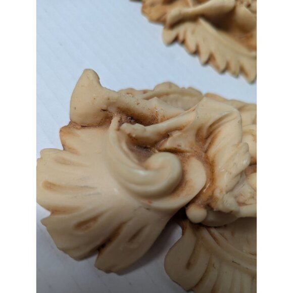 Italian Lava Stone tuff Resin Wall Plaques Musical Figures - Set Of 2 9 inch - Picture 9 of 14